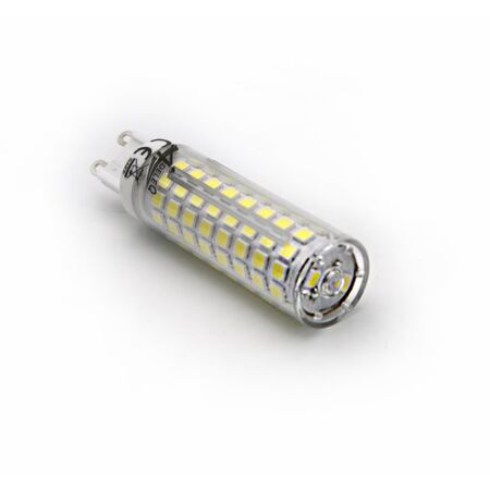 LED ΛΑΜΠΑ SMD ΚΕΡΑΜΙΚΟ G9 9W 230VAC ΔΙΑΦΑΝΗ ΨΥΧΡΟ 6200Κ