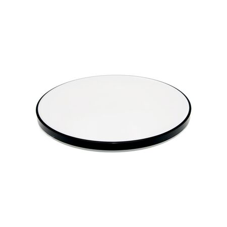 LED ΠΛΑΦΟΝΙΕΡΑ PC ΣΤΡΟΓΓΥΛΗ Φ:270mm 18W 4000K IP44 ΜΑΥΡΗ