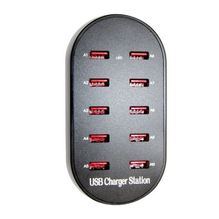 multisocket charger with 230V input & 5V output 10usb sockets