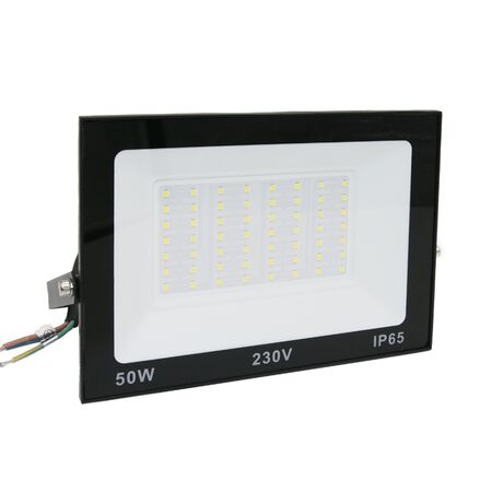 ΠΡΟΒΟΛΕΑΣ LED-SMD 50W 230V 6200K IP65 ΜΑΥΡΟΣ