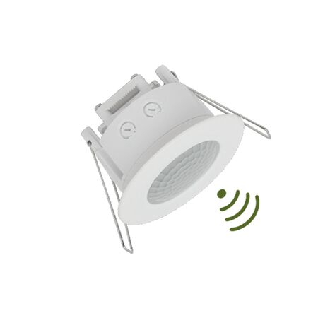 Ceiling Mounted Infrared Motion Sensor 360° 6A 230V White