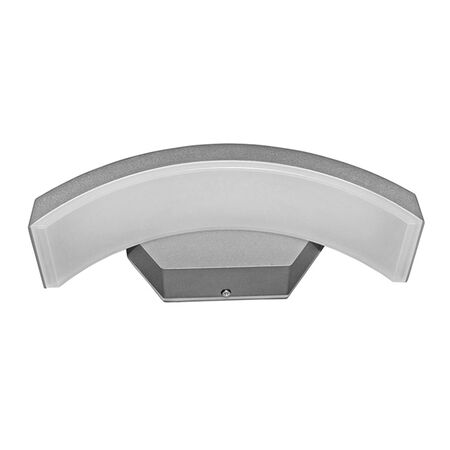 Wall mounted Aluminum Curve Led Upnlight fitting smd Led 10W grey body 4000K