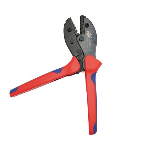 Crimping tool with clutch handle for terminals 2*0.5-2*6mm²