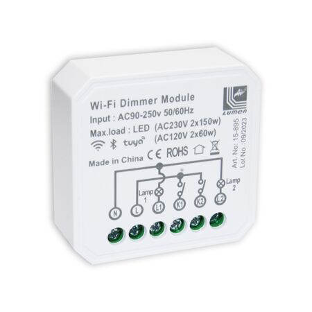 SMART SWITCH WITH TUYA+2 AUXILIARY CONTACTS 2X0,7A 230V