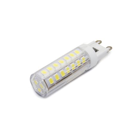 LED ΛΑΜΠΑ SMD ΚΕΡΑΜΙΚΟ G9 5W 230VAC ΔΙΑΦΑΝΗ ΨΥΧΡΟ 6200Κ