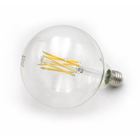 LED ΛΑΜΠΑ COG GLOBE Φ125 ΔΙΑΦΑΝΟ Ε27 18W 230V ΛΕΥΚΟ