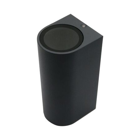 Outdoor Down Bright Wall Light oval 2XGU10 Graphite