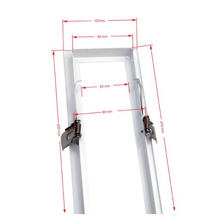 RECESSION KIT  For Led LINEAR  60 CM White