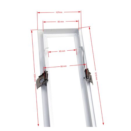 RECESSION KIT  For Led LINEAR  120 CM White