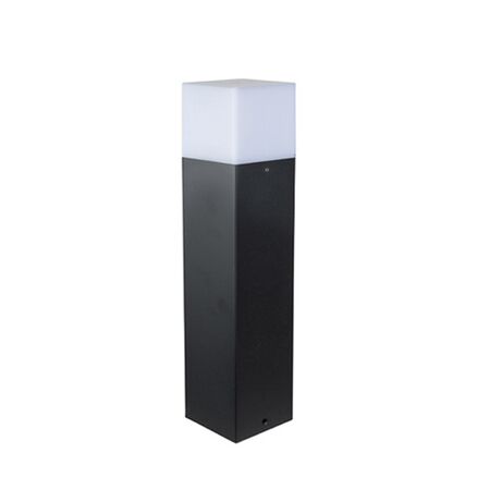ΚΟΛΩΝΑ ΑΛΟΥΜΙΝΙΟΥ ΤΕΤΡΑΓΩΝΗ D80X80mm h25cm ΝΤΟΥΙ Ε27 ΓΡΑΦΙΤΗΣ