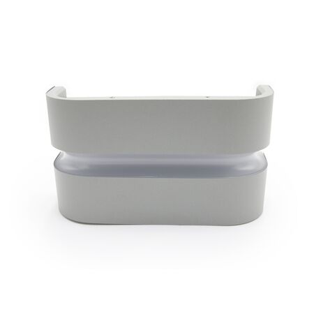 Wall mounted Oval Power led Aluminum lighting fitting 4502 2*10W max.20w grey