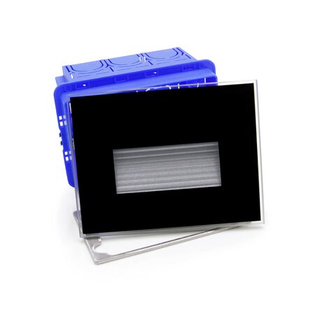 LED ΦΩΤ.ΑΛΟΥΜ.ΧΩΝΕΥΤΟ ΕΜΜΕΣΟΥ ΦΩΤΙΣΜ. 4W CCT ΛΕΙΟ ΓΥΑΛΙ ΜΑΥΡΟ