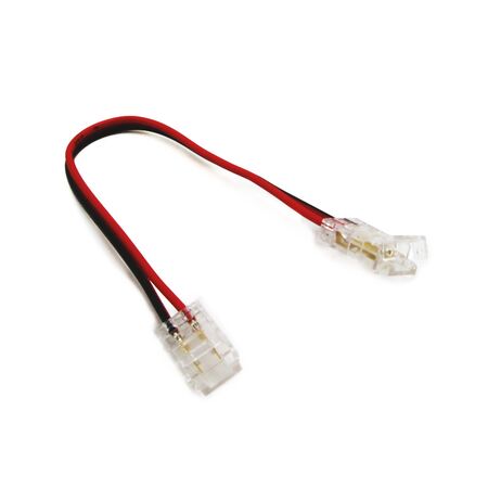 ΜΟΥΦΑ ΜΕ ΚΑΛΩΔΙΟ ΓΙΑ ΤΑΙΝΙΑ LED SMD ΜΟΝΟΧΡΩΜΗ 8mm