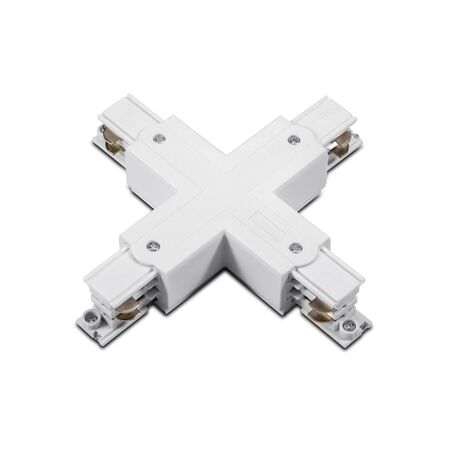 CROSS CONNECTOR FOR SURFACE RAIL 3phase  WHITE