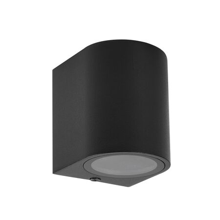 Outdoor Down Bright Wall Light oval 1XGU10 graphite