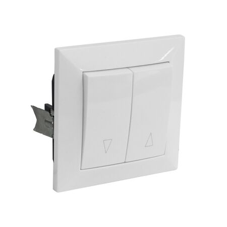 Complete  Switch shutter control, with spring 10A 250V IP20 White