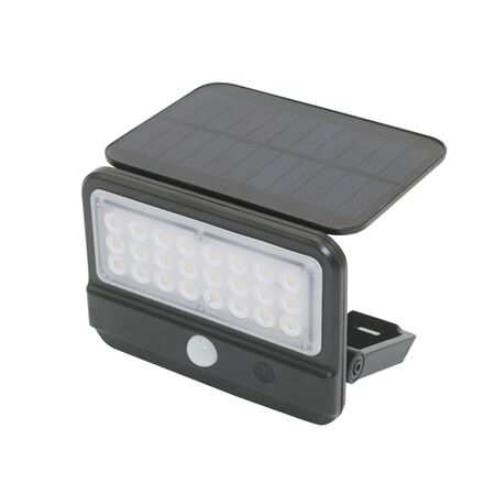 Solar Led floodlight with PIR sensor 800lm 4000K black