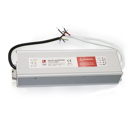 ΤΡΟΦΟΔΟΤΙΚΟ ΣΤΕΓΑΝΟ ΓΙΑ ΤΑΙΝΙΕΣ LED 240V/12VDC 250W IP67