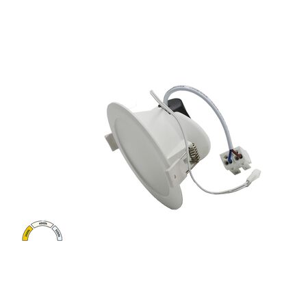 Led Down Light 10W Round Dimmable+Emergency IP44 100° CCT White
