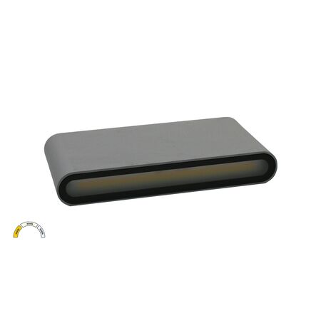 Wall mounted Lighting Fitting Rectangular 90*175mm 12W CCT grey
