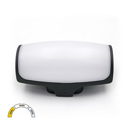 Wall/Ceiling mounted Aluminium Lighting Fitting 132*55mm 12W CCT Graphite