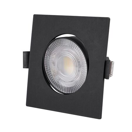 LED ΣΠΟΤ ΨΕΥΔΟΡΟΦΗΣ ΚΙΝΗΤΟ ΤΕΤΡΑΓΩΝΟ 3W/5W/7W CCT 38° MΑΥΡΟ