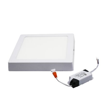 LED ΦΩΤΙΣΤΙΚΟ ΟΡΟΦΗΣ ΑΛΟΥΜΙΝΙΟΥ ΤΕΤΡΑΓΩΝΟ 18W 4000K ΛΕΥΚΟ