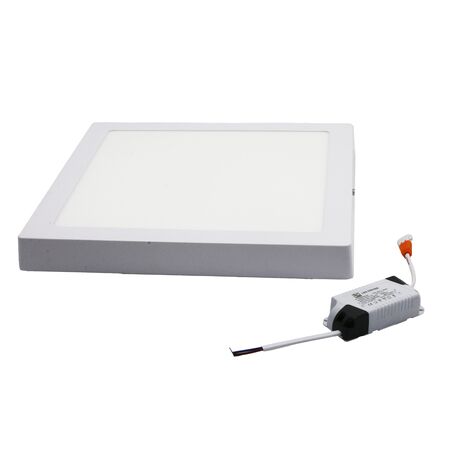 LED ΦΩΤΙΣΤΙΚΟ ΟΡΟΦΗΣ ΑΛΟΥΜΙΝΙΟΥ ΤΕΤΡΑΓΩΝΟ 24W 6300K ΛΕΥΚΟ