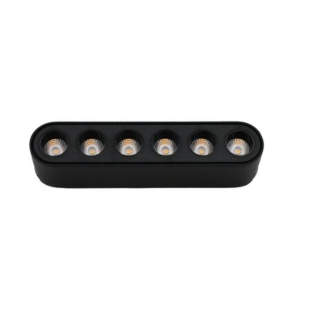 LED ΦΩΤΙΣΤΙΚΟ ΡΑΓΑΣ ΜΙΝΙ 6W 40VDC 36° 4000K ΜΑΥΡΟ