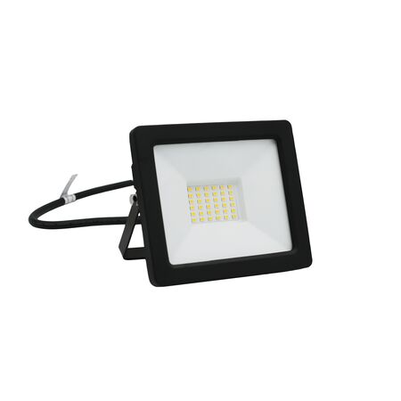 Projector led SMD mini slim 30W 12VDC & 24VDC 4000K IP65 BLACK