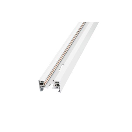SURFACE TRACK RAIL 1phase  2M WHITE WITH POWER CONNECTOR&END CAP