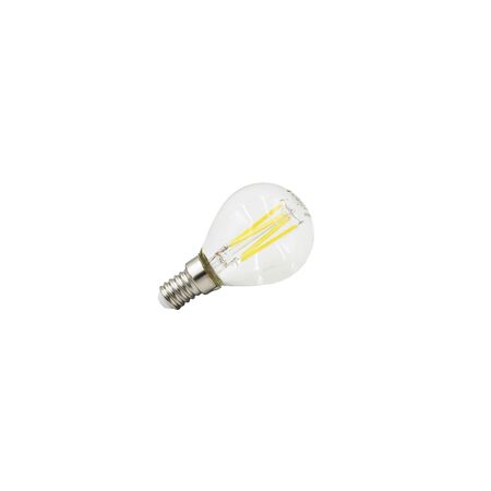 LED ΛΑΜΠΑ COG ΣΦΑΙΡΙΚΟ ΔΙΑΦΑΝΟ Ε14 6W 230V ΛΕΥΚΟ