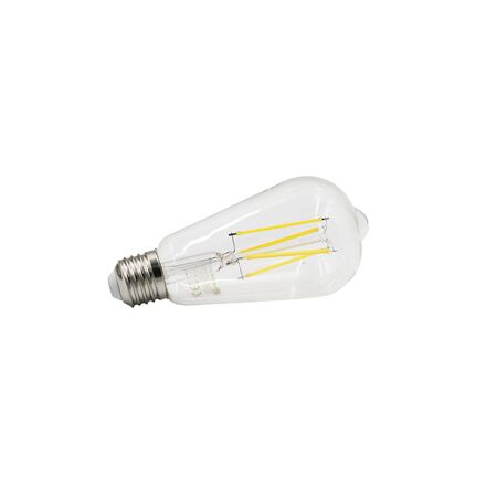 LED ΛΑΜΠΑ COG ΑΒΟΚΑΝΤΟ ST64 ΔΙΑΦΑΝΟ Ε27 6W ΘΕΡΜΟ