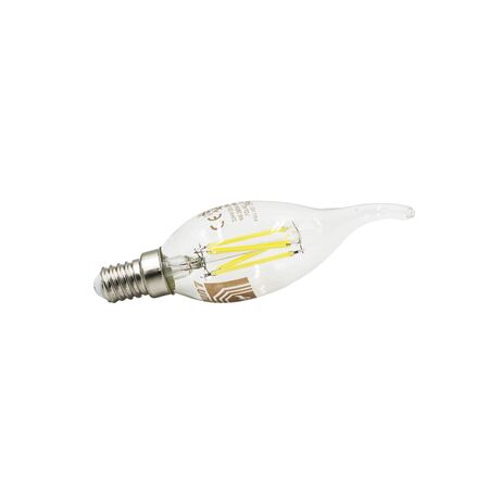 Led COG E14 Clear Candle With Tail 230V 4W Dimmable Warm White
