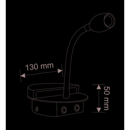 LED ΑΠΛΙΚΑ & ΣΠΟΤ ΤΟΙΧΟΥ ΣΤΡΟΓΓΥΛΗ 9W ΜΑΥΡΗ
