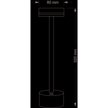 LED ΠΟΡΤΑΤΙΦ ΕΠΑΝΑΦΟΡΤΙΖΟΜΕΝΟ 2W CCT DIMMABLE ΧΡΥΣΟ
