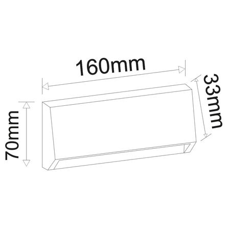 LED ΦΩΤΙΣ.PC ΕΠΙΤ. ΕΜΜΕΣ. ΚΥΡΤΟ ΟΡΘΟΓ. 3W CCT IP65 ΓΡΑΦΙΤΗΣ
