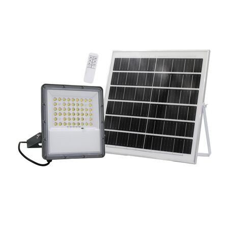 ΗΛΙΑΚΟΣ ΠΡΟΒΟΛΕΑΣ LED ME ΑΝΙΧΝΕΥΤΗ ΚΙΝΗΣΗΣ 100W 1200lm 4000Κ ΓΚΡΙ