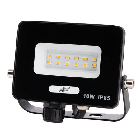 ΠΡΟΒΟΛΕΑΣ LED ΚΑΙ ΓΙΑ ΑΝΙΧΝΕΥΤΗ ΚΙΝΗΣΗΣ 10W 230V 6200K IP65 ΜΑΥΡΟΣ