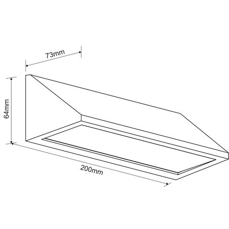 LED ΦΩΤΙΣΤΙΚΟ PC ΕΠΙΤΟΙΧΟ ΤΡΙΓΩΝΟ 8W CCT IP65 ΛΕΥΚΟ
