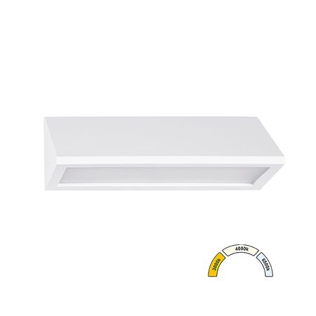 LED ΦΩΤΙΣΤΙΚΟ PC ΕΠΙΤΟΙΧΟ ΤΡΙΓΩΝΟ 8W CCT IP65 ΛΕΥΚΟ