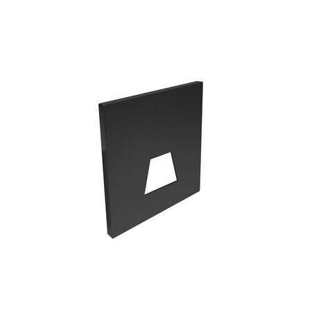 Alluminum Frame square with SQUARE hole for recessed lighting fitting 3-938, black