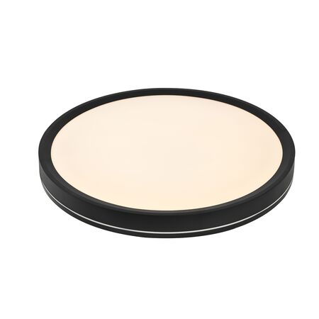 LED ΠΛΑΦΟΝΙΕΡΑ PC SIDELIT 230mm 24W CCT IP40 ΜΑΥΡΗ