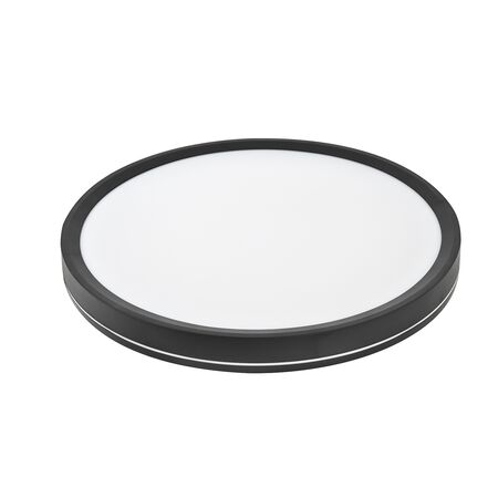 LED ΠΛΑΦΟΝΙΕΡΑ PC SIDELIT 230mm 24W CCT IP40 ΜΑΥΡΗ