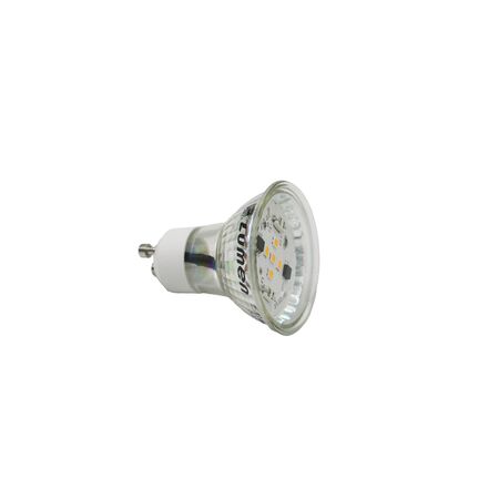 LED ΛΑΜΠΑ GU10 ΓΥΑΛΙΝΟ 5W 230V 105° ΛΕΥΚΟ 4000Κ