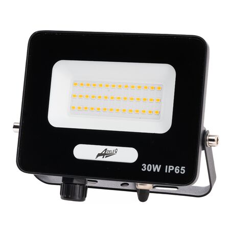 ΠΡΟΒΟΛΕΑΣ LED 30W 230V 3000K ΚΑΙ ΓΙΑ ΑΝΙΧΝΕΥΤΗ ΚΙΝΗΣ.IP65 ΜΑΥΡΟΣ