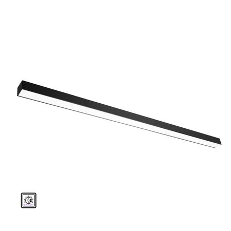 Led aluminum lighting linear mini dimmable 36W 230V 3000K 120cm black