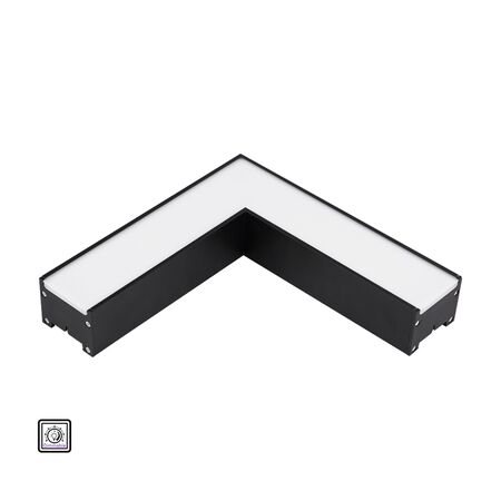 ΓΩΝΙΑ DIMMAB.ΓΙΑ ΦΩΤΙΣΤΙΚΟ ΓΡΑΜΜΙΚΟ ΜΙΝΙ 10.5W 1260LM 3000Κ ΜΑΥΡΗ