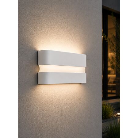 Wall mounted Oval Power led Aluminum lighting fitting 4502 23W white