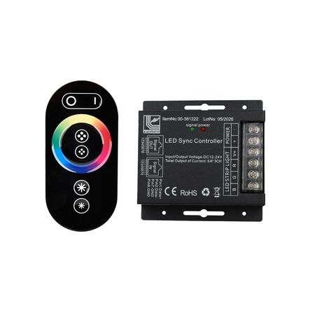 ΜΗΧΑΝΙΣΜΟΣ + ΤΗΛ/ΡΙΟ ΓΙΑ LED ΤΑΙΝΙΑ RGB 12VDC216W / 24VDC432W 18A